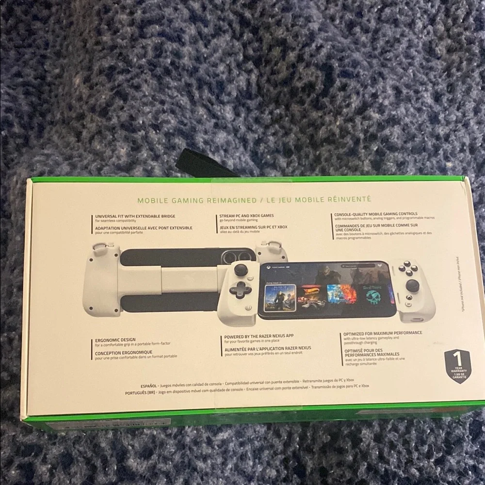 Razer Kishi V2 Universal Mobile Gaming Controller - White